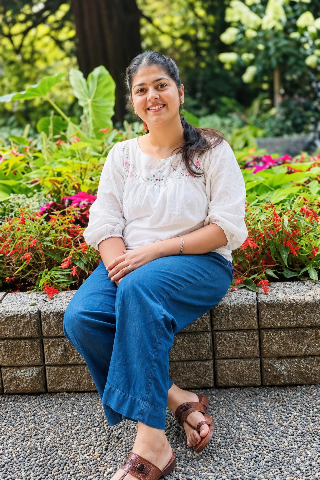 Portrait of Savreet Kaur, French language trainer